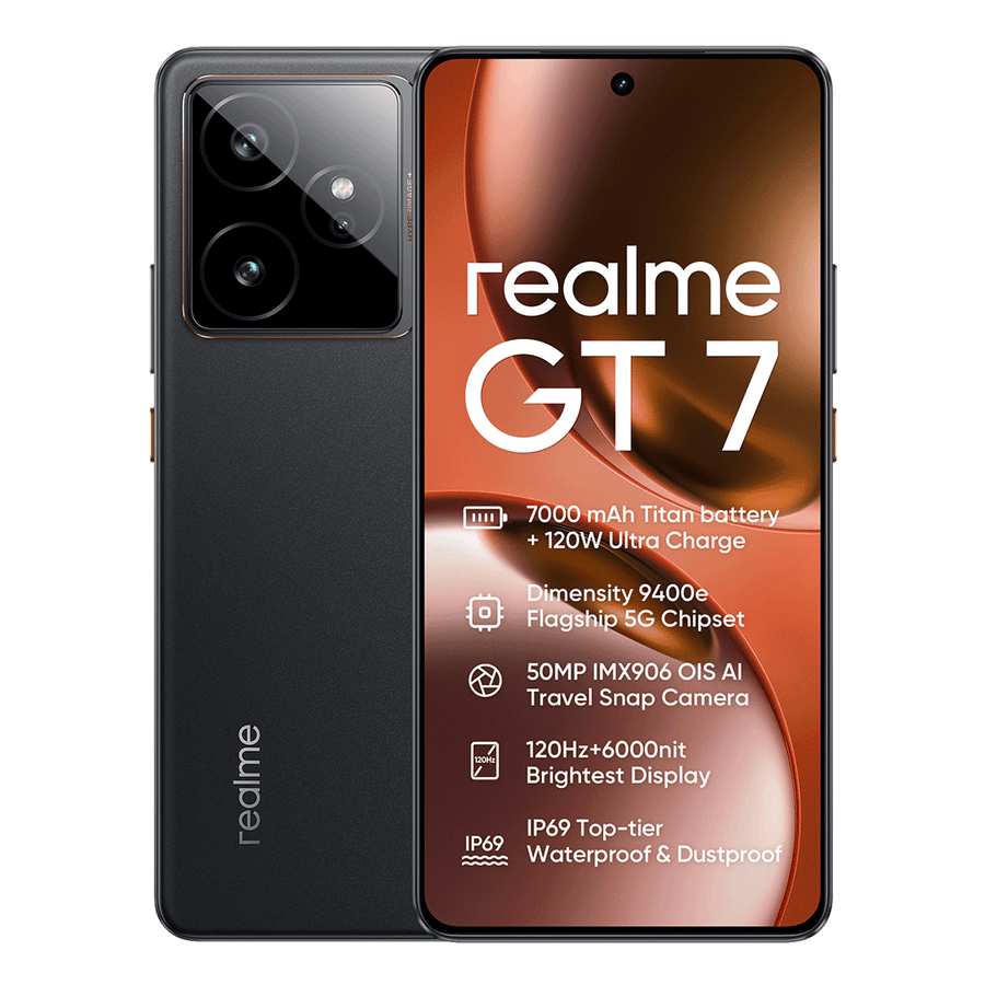 realme GT7 5G smartphone :  Ultimate AI Performance Flagship with 7000mAh Titan Battery